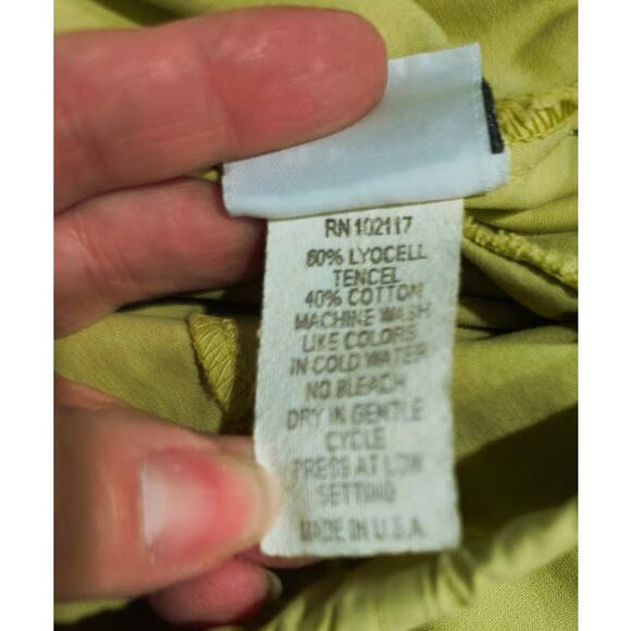 Gerties Wide Leg, Elastic Comfort Waist Pants with Pockets, Light Green, Sz S - Picture 5 of 6